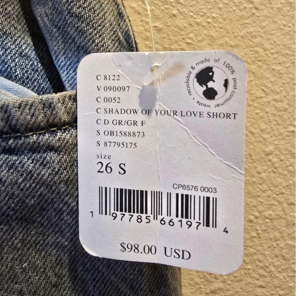 Free People We The Free Tinsley Baggy High Rise Straight Jeans NWT Sz 26 Short - Picture 6 of 8